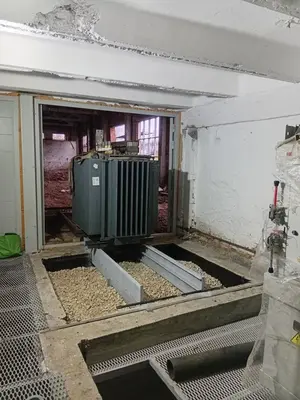 Установка трансформатора 10 киловольт 1600 КВА